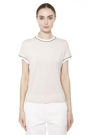 Gümüş Biyeli Kadın T-shirt