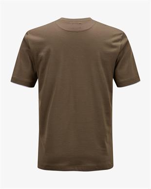 Kahverengi Erkek Pamuk T-shirt