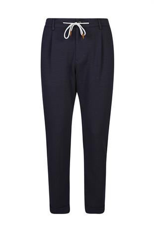 Kendinden Dokulu Belden Bağlamalı Pantolon