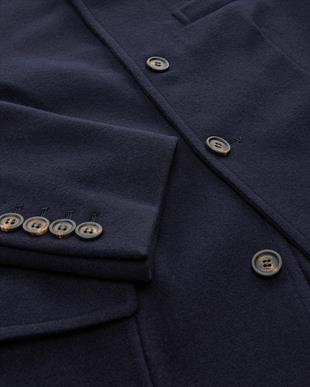 Lacivert Cepli Yün Ceket