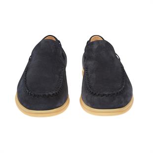 Lacivert Süet Loafer