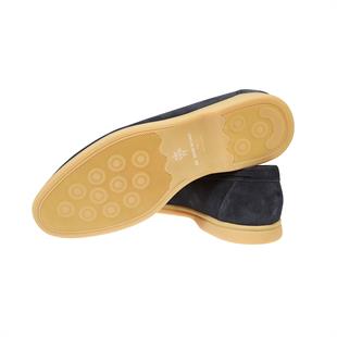 Lacivert Süet Loafer