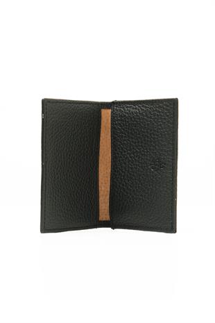 Siyah Yeşil Deri Cüzdan