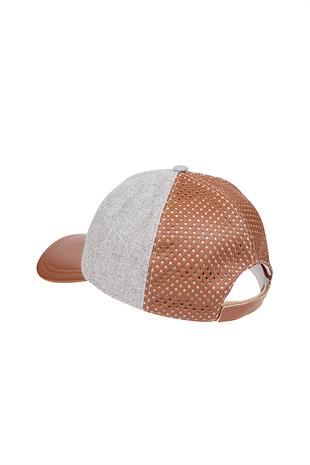 Yün Karışımlı Gri Şapka