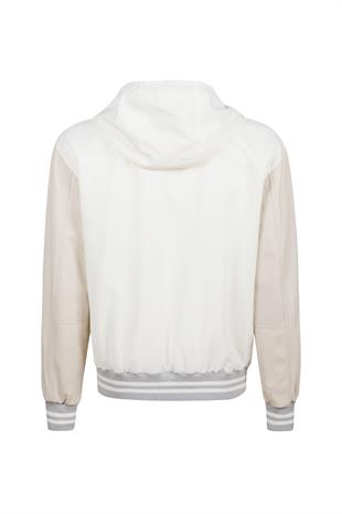 Yün Karışımlı Kapüşonlu Ceket