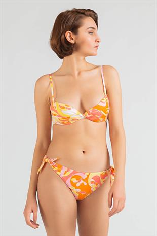 EMILIO PUCCI Sabit Askılı Balenli Bikini Üstü