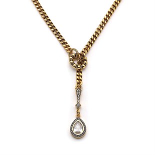 A Drop Of Chic Zirkon Damla Zincir Kolye