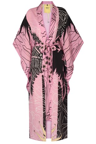 Pembe Uzun Kimono