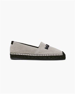 Siyah Deri Espadril