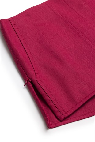 Bordo Age Organik Keten Şort