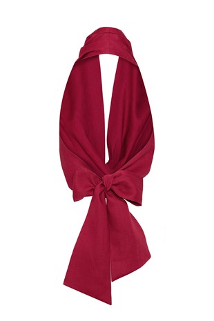 Bordo Keten Top
