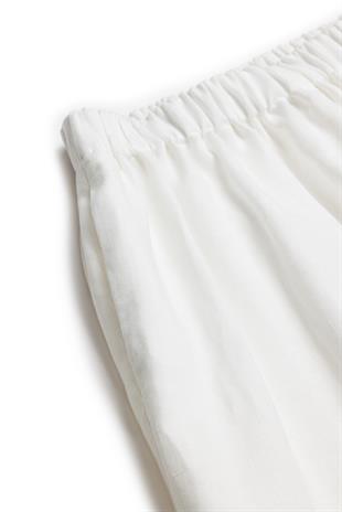Organik Keten Ekru Pantolon