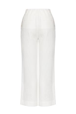 Organik Keten Ekru Pantolon