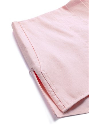Pembe Age Organik Keten Şort