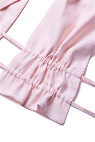 Pembe Organik Keten Top