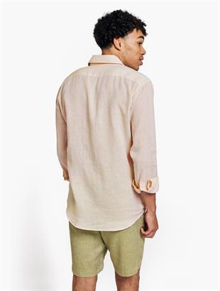 Antonio Somon Rengi Keten Gömlek