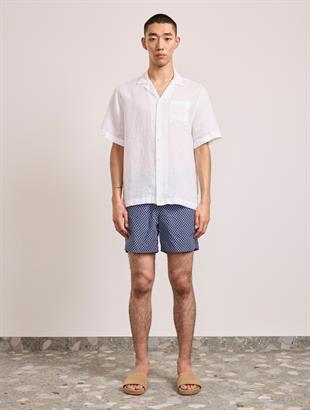 Erkek Desenli Mavi Mayo