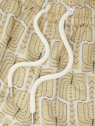 Erkek Palmiye Desenli Mayo