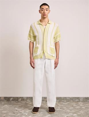 Erkek Yeşil Kroşe Hırka