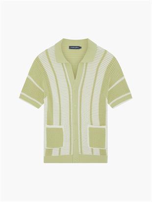 Erkek Yeşil Kroşe Hırka