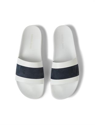 Kalın Tabanlı Çizgili Plaj Terliği