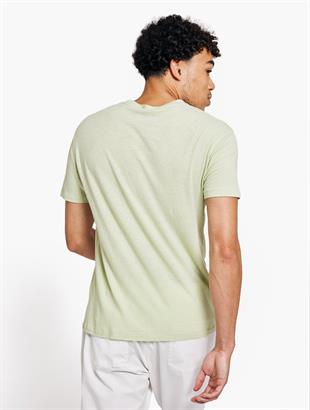 Lucio Bisiklet Yaka Yeşil T-shirt