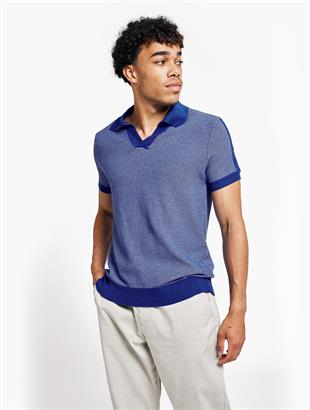 Rino Mavi Triko Polo Yaka T-shirt