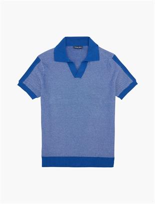 Rino Mavi Triko Polo Yaka T-shirt