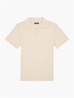 Somon Rengi Pamuk Polo Yaka T-shirt