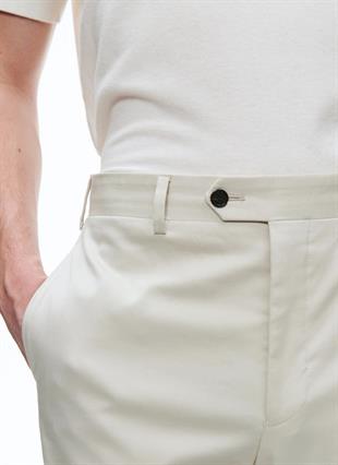 Ekru Düz Kesim Jogger Pantolon