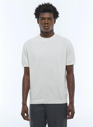 Ekru Pamuk T-Shirt
