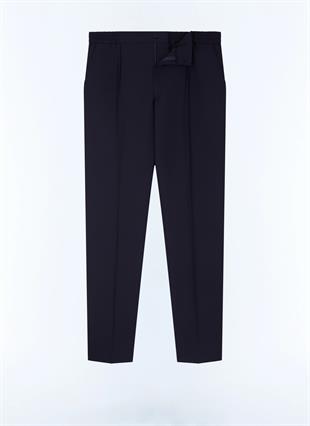 Lacivert Rahat Kesim Jersey Pantolon