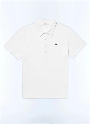 Logo Detaylı Polo Yaka Pamuk T-shirt