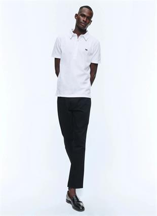 Logo Detaylı Polo Yaka Pamuk T-shirt