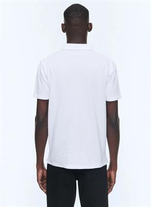 Logo Detaylı Polo Yaka Pamuk T-shirt