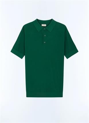 Pamuk ve Kaşmir Polo Yaka T-Shirt