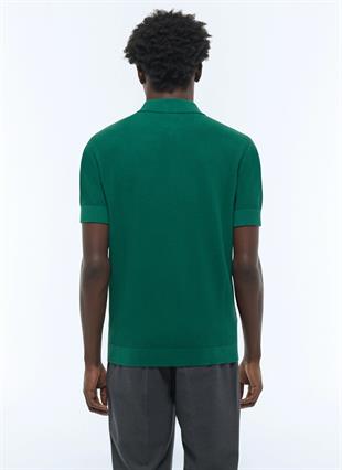 Pamuk ve Kaşmir Polo Yaka T-Shirt