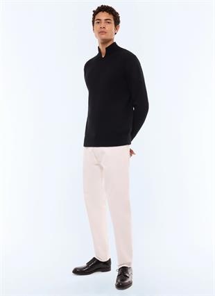 Siyah Yün Karışımlı Triko