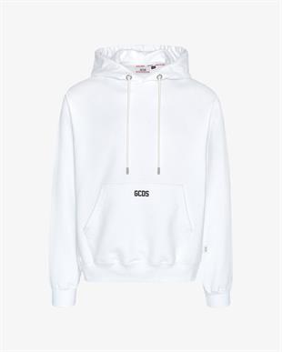 Beyaz Kapüşonlu Sweatshirt