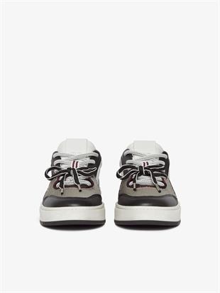 Deri Geçişli Erkek Sneaker