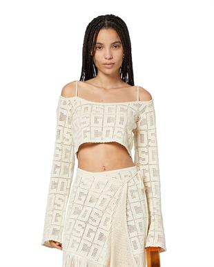 İnce Askılı Ajurlu Top