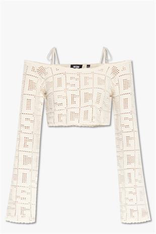 İnce Askılı Ajurlu Top