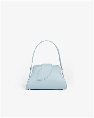 Mavi Deri Kol Çantası