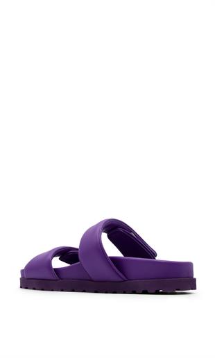 Çift Bantlı Mor Terlik