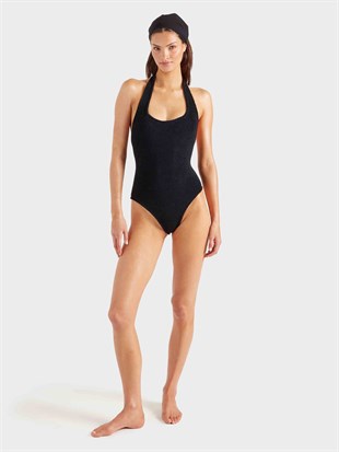 Dokulu Halter Yaka Mayo