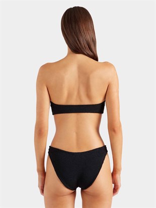 Dokulu Siyah Bikini Takımı