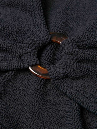 Dokulu Siyah Bikini Takımı