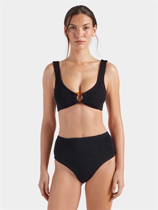 Dokulu Siyah Bikini Takımı