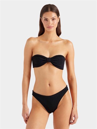 Dokulu Siyah Bikini Takımı