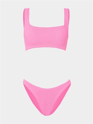 Pembe Dokulu Bikini Takımı